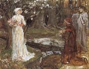 John William Waterhouse Dante and Beatrice Sweden oil painting artist